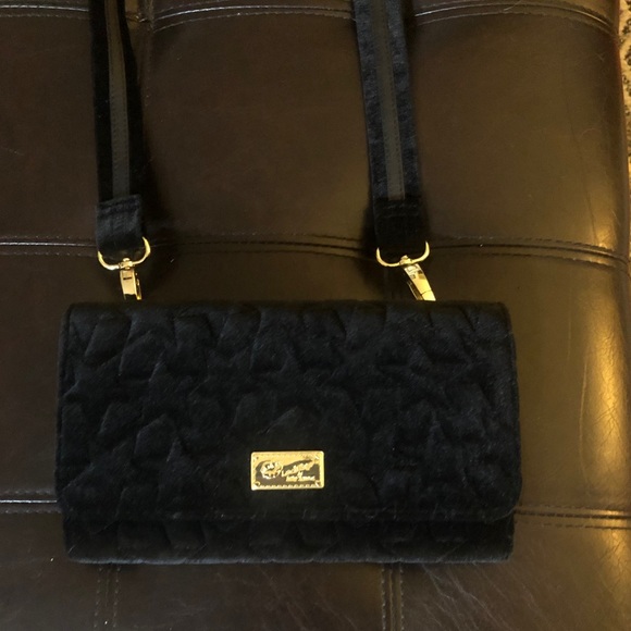 Betsey Johnson Handbags - Adorable Betsey Johnson Clutch quilt velvet purse
